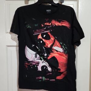 Marvel Black Deadpool Graphic T-Shirt
